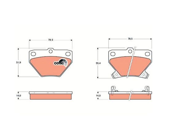 Pločice kočione zadnje Steinberg 0.3243