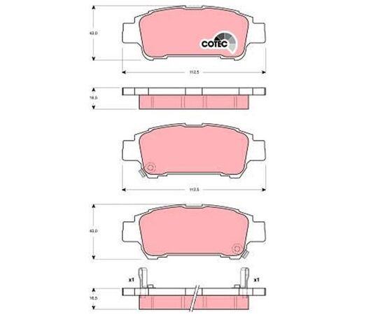 Pločice kočione zadnje Steinberg 0.3249