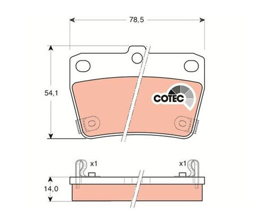 Pločice kočione zadnje Steinberg 0.3279