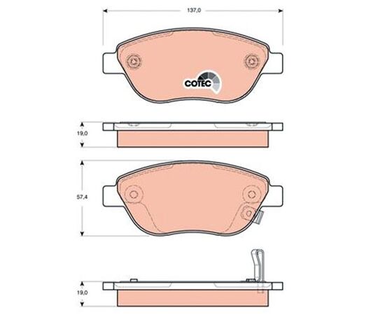 Pločice kočione Steinberg 0.1701