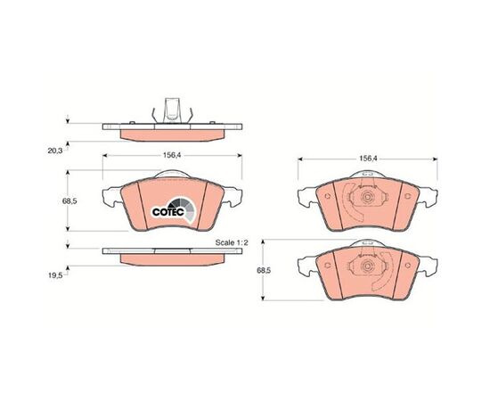 Pločice kočione Steinberg 0.1282