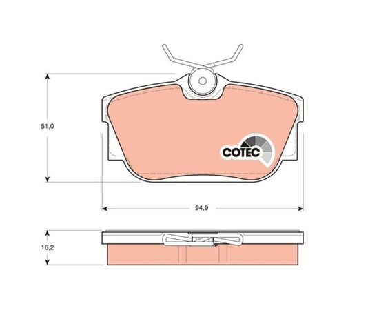 Pločice kočione Steinberg 0.1325