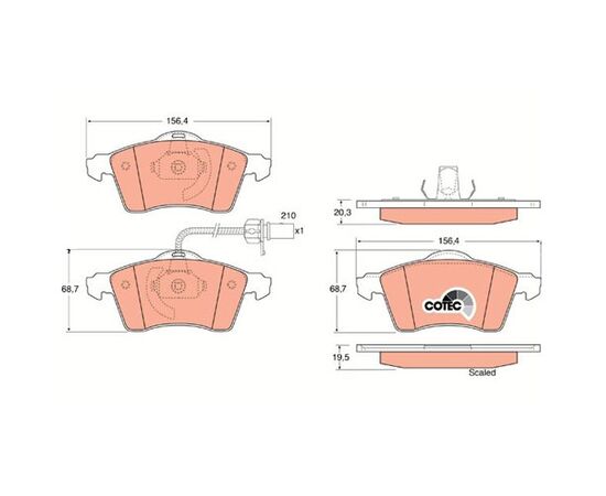 Pločice kočione Steinberg 0.1391