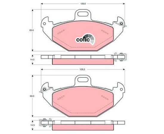 Pločice kočione Steinberg 0.1353