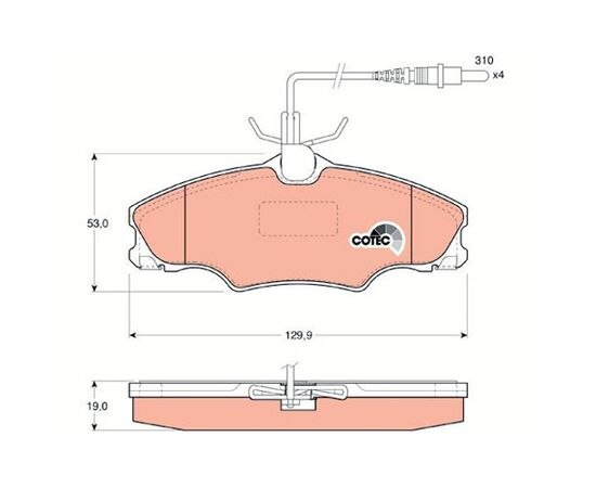 Pločice kočione Steinberg 0.1193