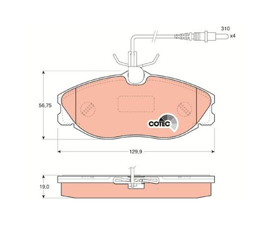 Pločice kočione Steinberg 0.1194