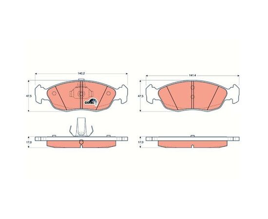 Pločice kočione Steinberg 0.1322
