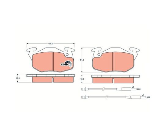 Pločice kočione Steinberg 0.1033