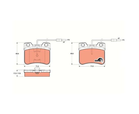 Pločice kočione Steinberg 0.906