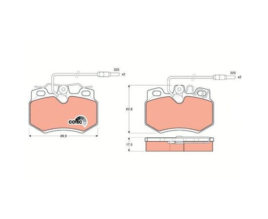 Pločice kočione Steinberg 0.446