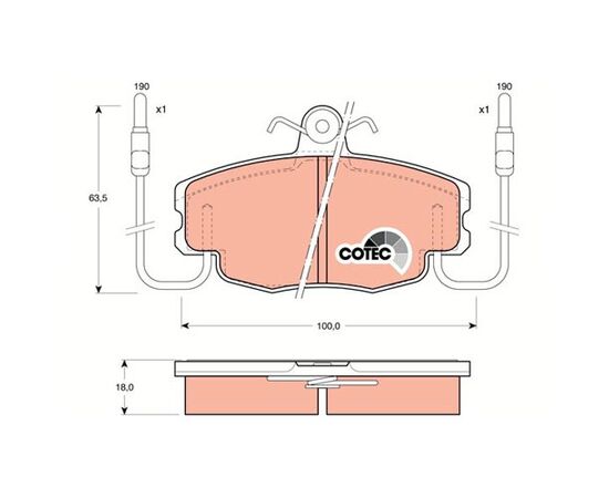 Pločice kočione Steinberg 0.807