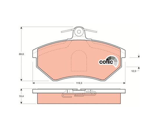 Pločice kočione Steinberg 0.1044