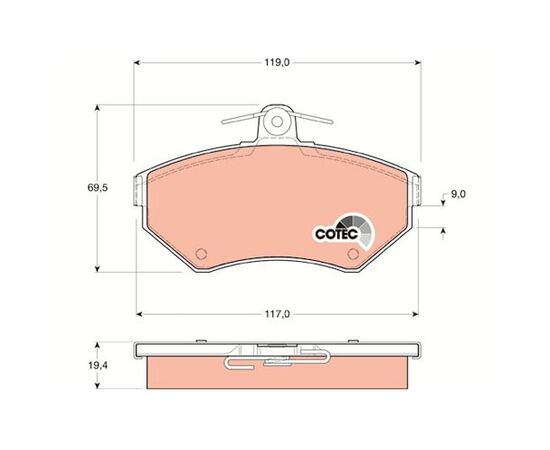 Pločice kočione Steinberg 0.1266