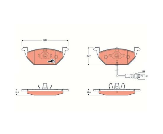 Pločice kočione Steinberg 0.1658