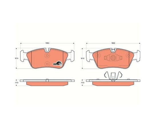 Pločice kočione prednje Steinberg 0.1625