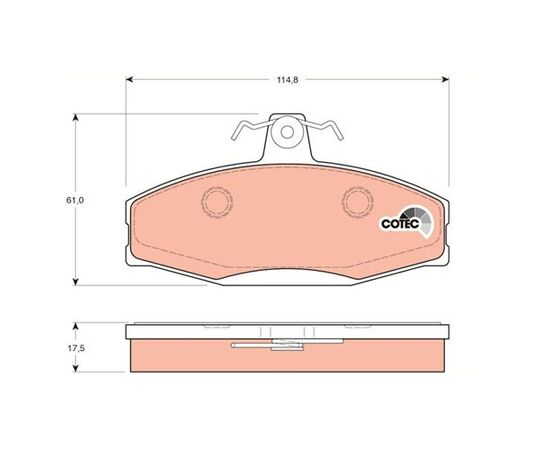 Pločice kočione Steinberg 0.1280
