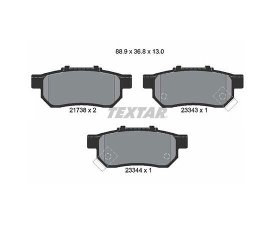 Pločice kočione zadnje Textar 2173801