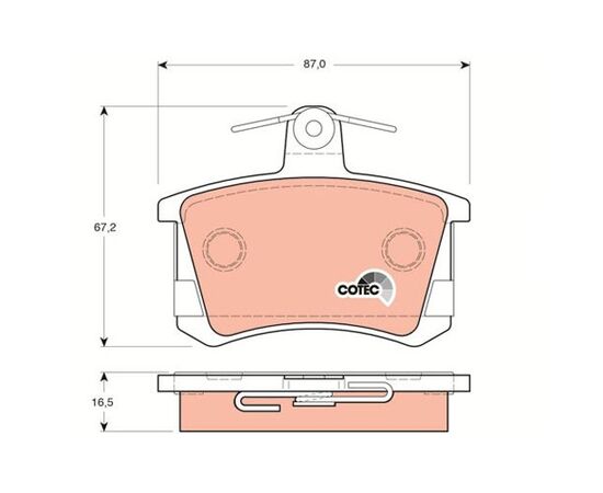 Pločice kočione zadnje TRW GDB1163