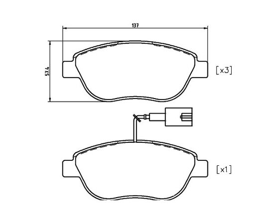 Pločice kočione prednje Marelli 430216171402