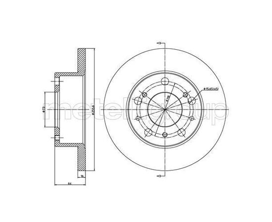 Disk kočioni Metelli 230134