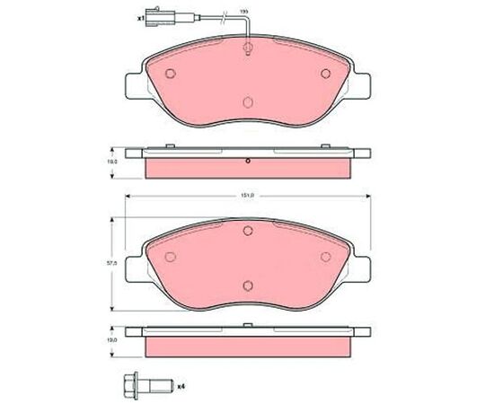 Pločice kočione prednje Wolf WP9158