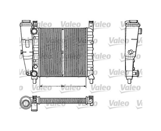 Hladnjak motora Valeo 883811 - 100310 - FT2038 / Uno