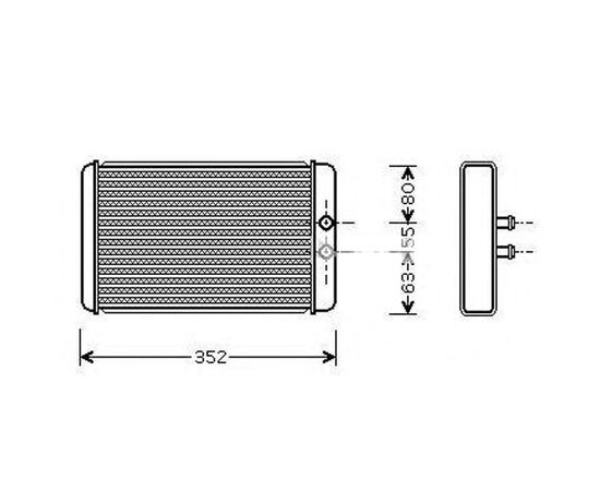 Saće grejača Prasco FT6265