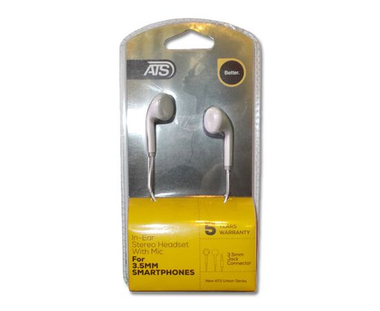 Slušalice ATS S16 bele 3.5 mm stereo