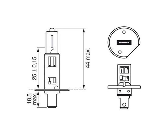Sijalica QWP WBE H1 12V 55W