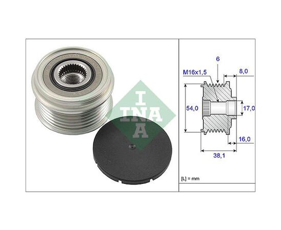 Remenica alternatora INA 535006310 - 588006