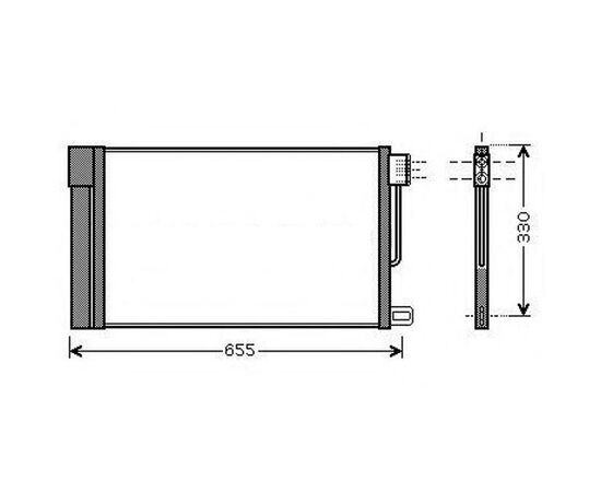 Hladnjak klime Prasco FT5314 / Fiat / Alfa / Peugeot / Citroen / Opel / BMW