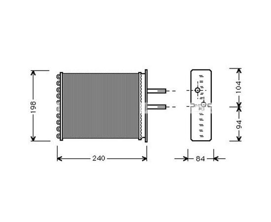 Saće grejača Prasco FT6193 - 17006193