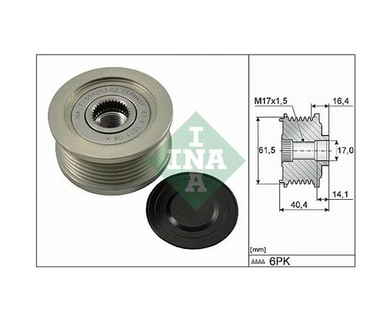 Remenica alternatora INA 535011510 - 588009 - 31754