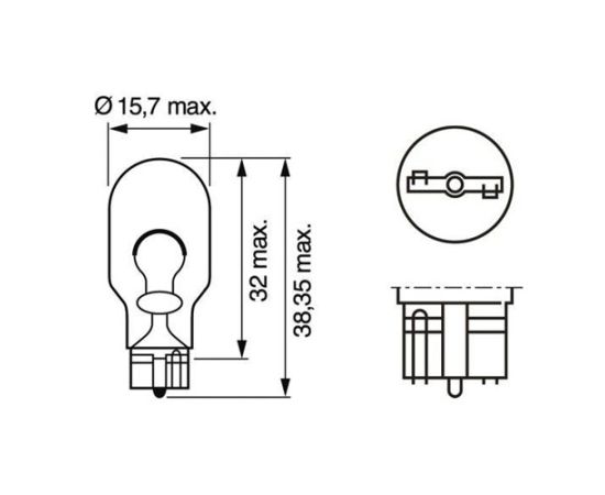 Sijalica Bosch 1987302821 W16W 12V 16W