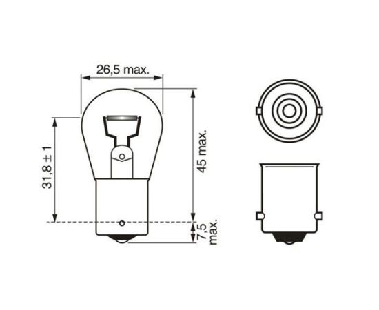 Sijalica Bosch 1987302811 P21W 12V 21W