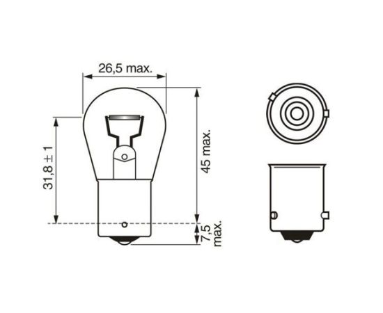 Sijalica Bosch 1987302812 PY21W 12V 21W