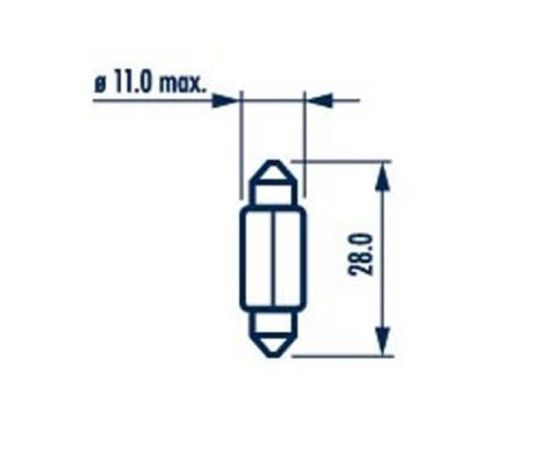 Sijalica Narva 17315 T10,5x30 12V 10W