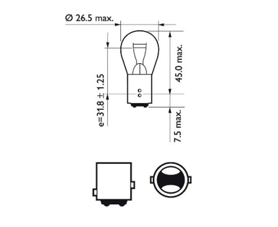 Sijalica Philips P21/5W 12V 21/5W