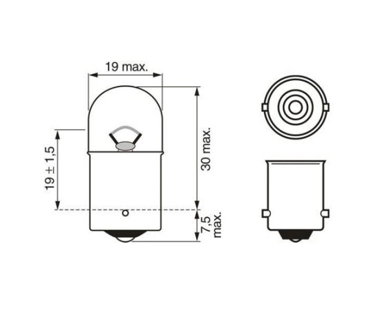 Sijalica Bosch 1987302816 R10W 12V 10W