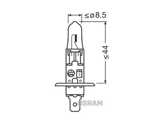 Sijalica OSRAM 64150 H1 3200K 12V 55W