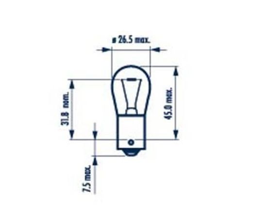 Sijalica Narva 17638 PY21W 12V 21W