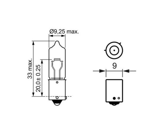 Sijalica Bosch 1987302264 H21W 12V 21W