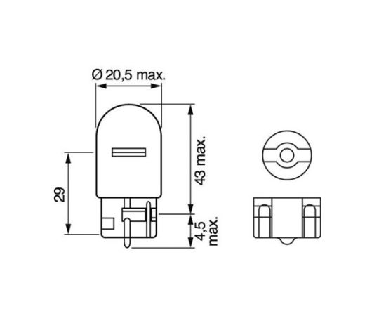 Sijalica Bosch 1987302822 W21W 12V 21W