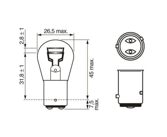 Sijalica Bosch 1987302813 P21/4W 12V 21/4W