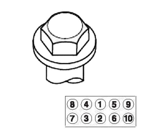 Zavrtanj glave cilindra komplet Payen HBS052 - BK6327 - 81007600 - 2217006B