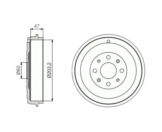 Doboš kočnice Topran 207656 - DB4361 - DR5656 - 0986477207