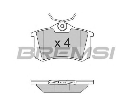 Pločice kočione zadnje Bremsi BP2806 - 103074 - 30916344 - 16344