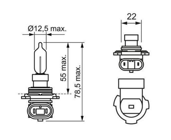 Sijalica Bosch 1987302026 HIR2 12V 55W