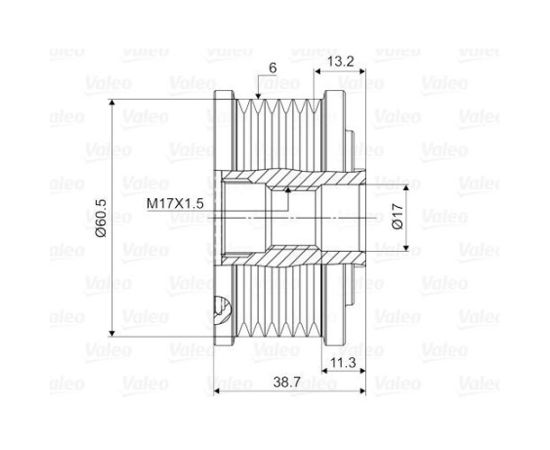 Remenica alternatora Valeo 588089 - 535002310 - VKM03200 - 219011 - ZN5379
