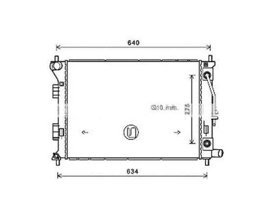 Hladnjak motora Prasco FT2279 / Punto / Idea / Musa